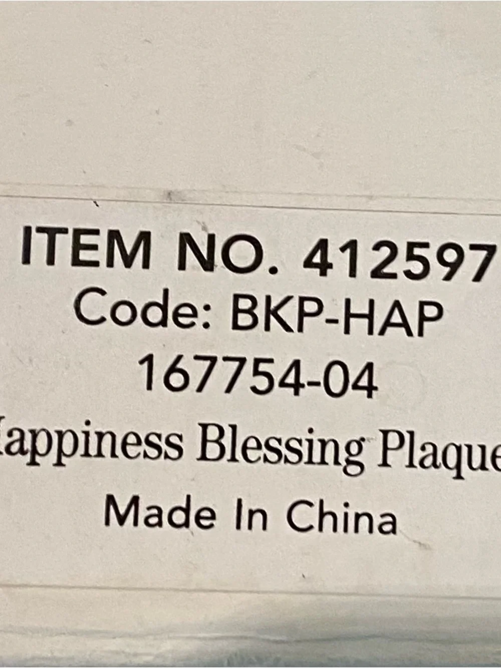 Irish Happiness Blessing Plaque - White Label